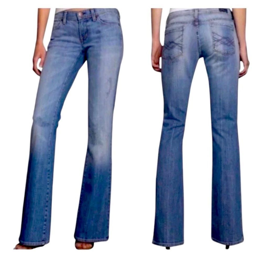 Citizens Of Humanity Naomi Low Waist Flare Denim Medium Wash Jeans Size 28 Reg